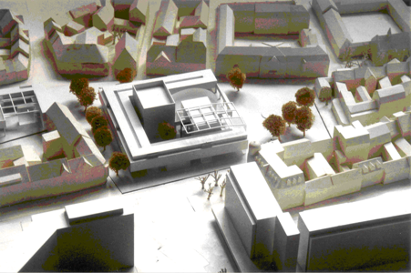 Stadt Erfurt Modell Oper am Hirschgarten